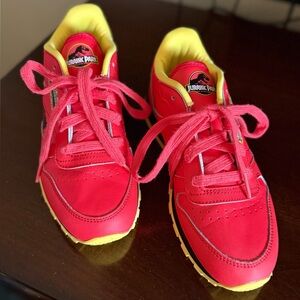 Kids Reebok Jurassic Park Red Sneakers